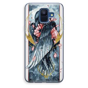 CaseCompany Golden Raven: Samsung Galaxy A6 (2018) Transparant Hoesje