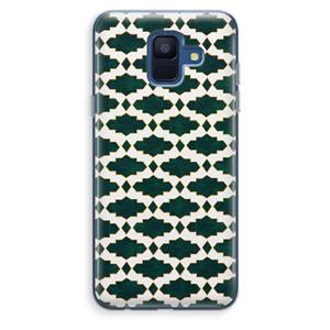 CaseCompany Moroccan tiles: Samsung Galaxy A6 (2018) Transparant Hoesje
