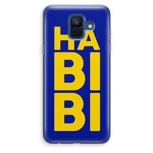 CaseCompany Habibi Blue: Samsung Galaxy A6 (2018) Transparant Hoesje