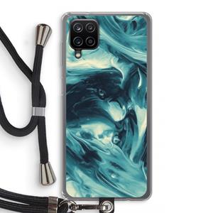 CaseCompany Dreaming About Whales: Samsung Galaxy A12 Transparant Hoesje met koord