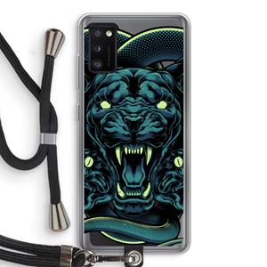 CaseCompany Cougar and Vipers: Samsung Galaxy A41 Transparant Hoesje met koord