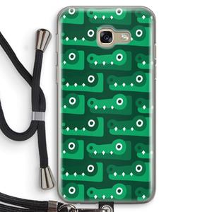 CaseCompany Crocs: Samsung Galaxy A5 (2017) Transparant Hoesje met koord