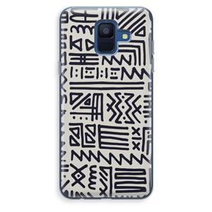 CaseCompany Marrakech print: Samsung Galaxy A6 (2018) Transparant Hoesje