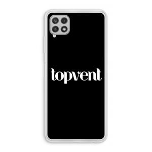 CaseCompany Topvent Zwart: Samsung Galaxy A22 4G Transparant Hoesje