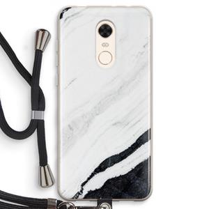 CaseCompany Elegante marmer: Xiaomi Redmi 5 Transparant Hoesje met koord