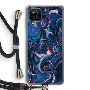 CaseCompany Mirrored Mirage: Samsung Galaxy A12 Transparant Hoesje met koord