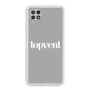 CaseCompany Topvent Grijs Wit: Samsung Galaxy A22 4G Transparant Hoesje