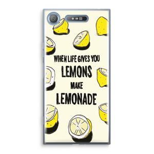 CaseCompany Lemonade: Sony Xperia XZ1 Transparant Hoesje