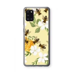 CaseCompany No flowers without bees: Samsung Galaxy A31 Transparant Hoesje