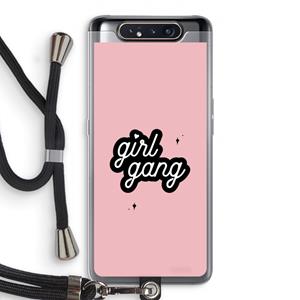 CaseCompany Girl Gang: Samsung Galaxy A80 Transparant Hoesje met koord