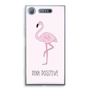 CaseCompany Pink positive: Sony Xperia XZ1 Transparant Hoesje