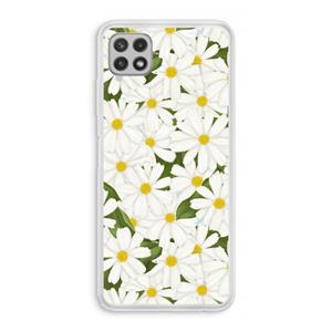CaseCompany Summer Daisies: Samsung Galaxy A22 4G Transparant Hoesje