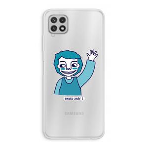 CaseCompany Zwaai: Samsung Galaxy A22 4G Transparant Hoesje
