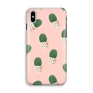 CaseCompany Cactusprint roze: iPhone X Tough Case