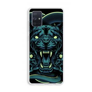 CaseCompany Cougar and Vipers: Galaxy A71 Transparant Hoesje