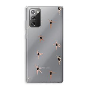 CaseCompany Dancing #1: Samsung Galaxy Note 20 / Note 20 5G Transparant Hoesje