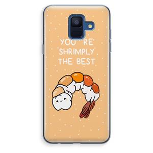 CaseCompany You're Shrimply The Best: Samsung Galaxy A6 (2018) Transparant Hoesje