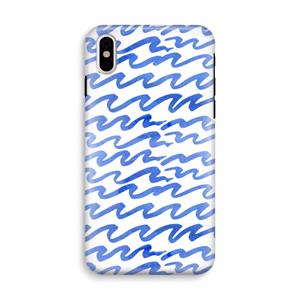 CaseCompany Blauwe golven: iPhone X Tough Case
