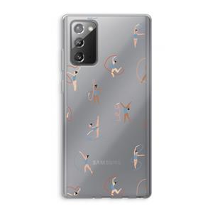 CaseCompany Dancing #3: Samsung Galaxy Note 20 / Note 20 5G Transparant Hoesje