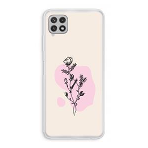 CaseCompany Roses are red: Samsung Galaxy A22 4G Transparant Hoesje
