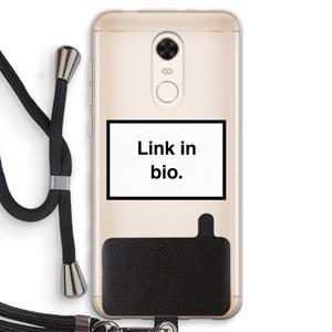 CaseCompany Link in bio: Xiaomi Redmi 5 Transparant Hoesje met koord