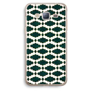 CaseCompany Moroccan tiles: Samsung Galaxy J3 (2016) Transparant Hoesje