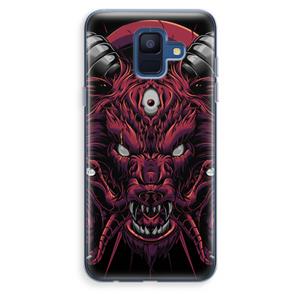 CaseCompany Hell Hound and Serpents: Samsung Galaxy A6 (2018) Transparant Hoesje