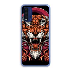 CaseCompany Tiger and Rattlesnakes: Xiaomi Redmi 9T Transparant Hoesje