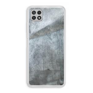 CaseCompany Grey Stone: Samsung Galaxy A22 4G Transparant Hoesje