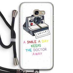 CaseCompany Smile: Samsung Galaxy A5 (2017) Transparant Hoesje met koord