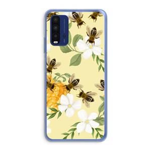 CaseCompany No flowers without bees: Xiaomi Redmi 9T Transparant Hoesje