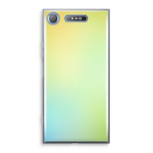 CaseCompany Minty mist pastel: Sony Xperia XZ1 Transparant Hoesje