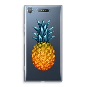 CaseCompany Grote ananas: Sony Xperia XZ1 Transparant Hoesje
