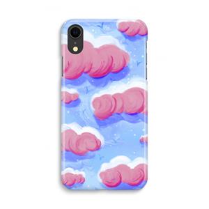 CaseCompany Roze wolken met vogels: iPhone XR Volledig Geprint Hoesje
