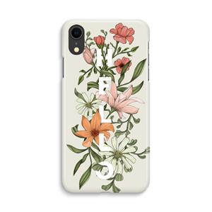 CaseCompany Hello bloemen: iPhone XR Volledig Geprint Hoesje
