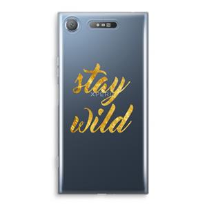 CaseCompany Stay wild: Sony Xperia XZ1 Transparant Hoesje