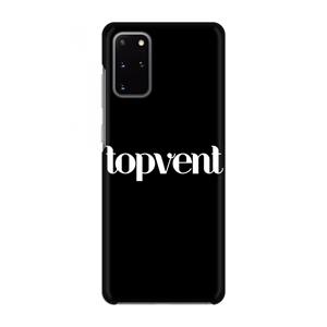 CaseCompany Topvent Zwart: Volledig geprint Samsung Galaxy S20 Plus Hoesje