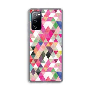 CaseCompany Gekleurde driehoekjes: Samsung Galaxy S20 FE / S20 FE 5G Transparant Hoesje