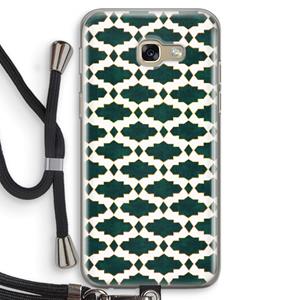 CaseCompany Moroccan tiles: Samsung Galaxy A5 (2017) Transparant Hoesje met koord