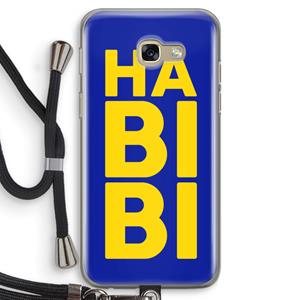 CaseCompany Habibi Blue: Samsung Galaxy A5 (2017) Transparant Hoesje met koord