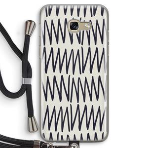 CaseCompany Marrakech Zigzag: Samsung Galaxy A5 (2017) Transparant Hoesje met koord