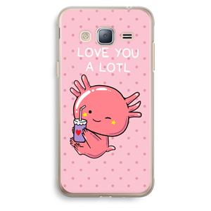 CaseCompany Love You A Lotl: Samsung Galaxy J3 (2016) Transparant Hoesje
