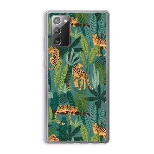 CaseCompany Luipaard 2: Samsung Galaxy Note 20 / Note 20 5G Transparant Hoesje