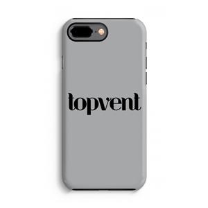CaseCompany Topvent Grijs Zwart: iPhone 8 Plus Tough Case