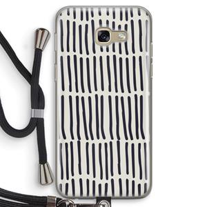 CaseCompany Moroccan stripes: Samsung Galaxy A5 (2017) Transparant Hoesje met koord