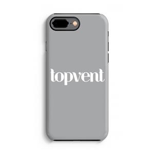 CaseCompany Topvent Grijs Wit: iPhone 8 Plus Tough Case