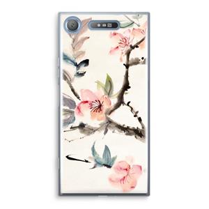 CaseCompany Japanse bloemen: Sony Xperia XZ1 Transparant Hoesje