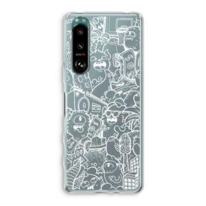 CaseCompany Vexx City #2: Sony Xperia 5 III Transparant Hoesje