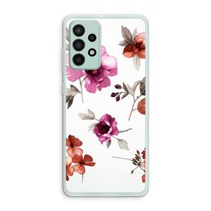 CaseCompany Geschilderde bloemen: Samsung Galaxy A52s 5G Transparant Hoesje