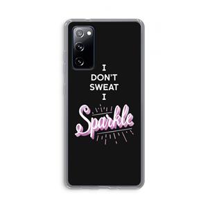 CaseCompany Sparkle quote: Samsung Galaxy S20 FE / S20 FE 5G Transparant Hoesje